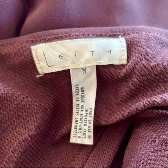 LEITH Plum Chemise Soft Slip Dress - Picture 8 of 8
